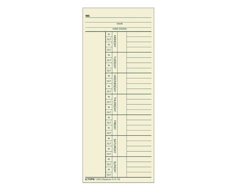 deluxe time cards|weekly time cards product 220.